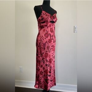 House of Harlow 1960 Satin Slip Midi Dress